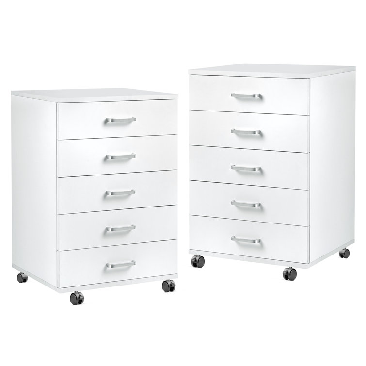 TUSY 5 Drawer Rolling Storage Chest & Reviews Wayfair
